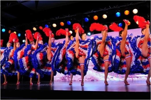 Can-can dancers at the Sofitel launch