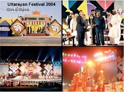 Uttarayan Kite Festival: Festival grounds, 2004